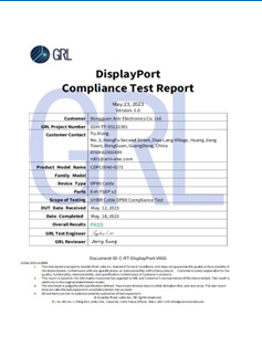 DP 2.1(DP80) certification