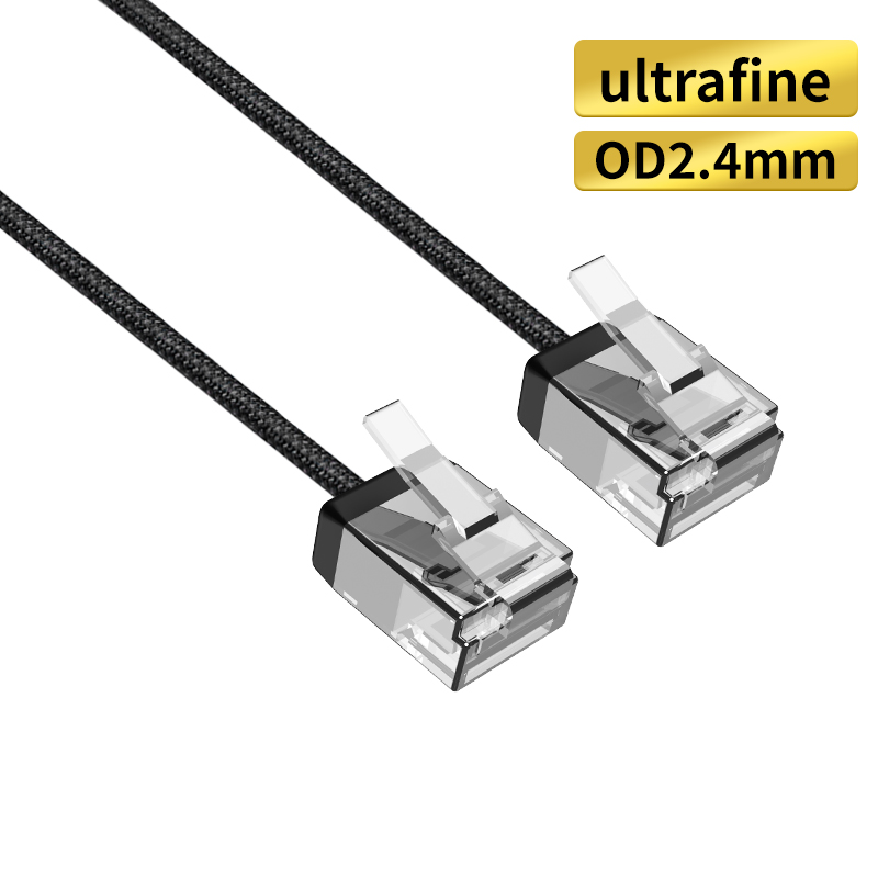 Ultra Slim Cat 6 Ethernet Cable（Weaving Short style）