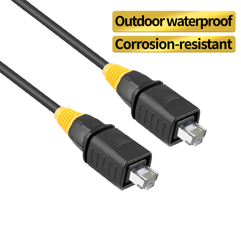 Square waterproof aviation inline connector