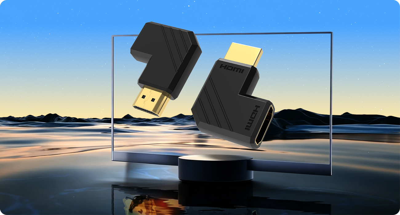 HDMI male-to-female adapter