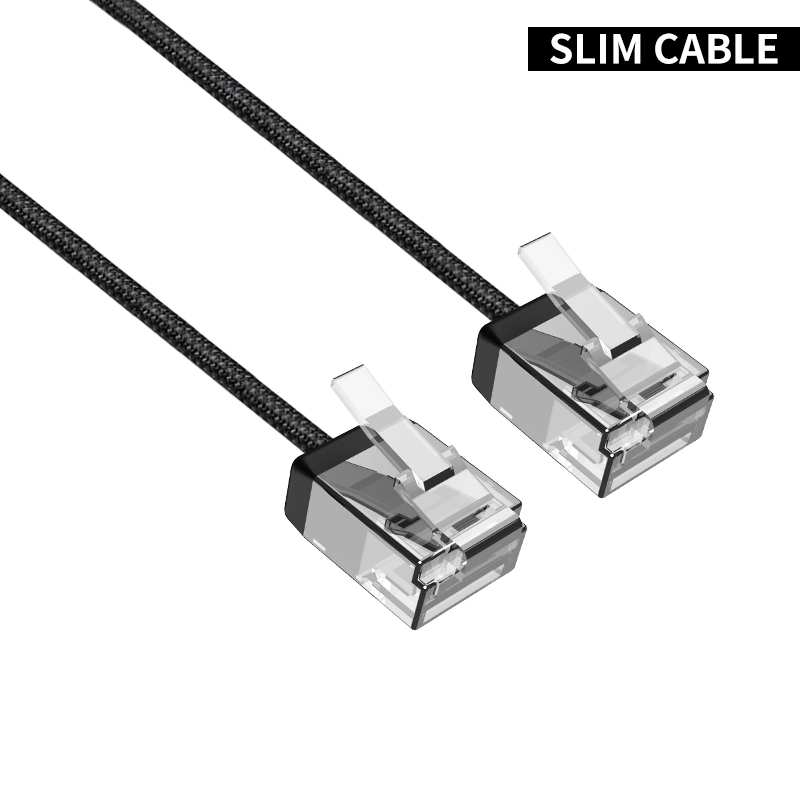 Ultra Slim Cat 6 Ethernet Cable（Weaving Short style）