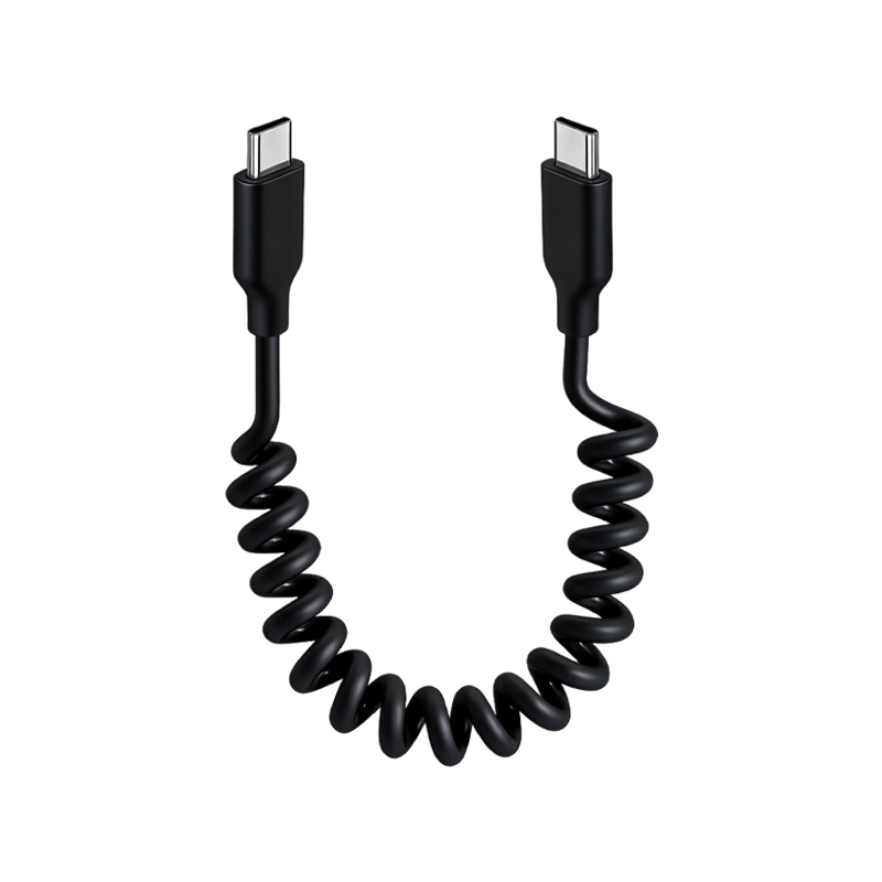Coiled USB C Cable